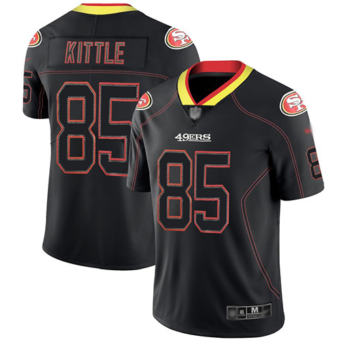 San Francisco 49ers Limited Lights Out Black Men George Kittle NFL Jersey #85 Rush->san francisco 49ers->NFL Jersey